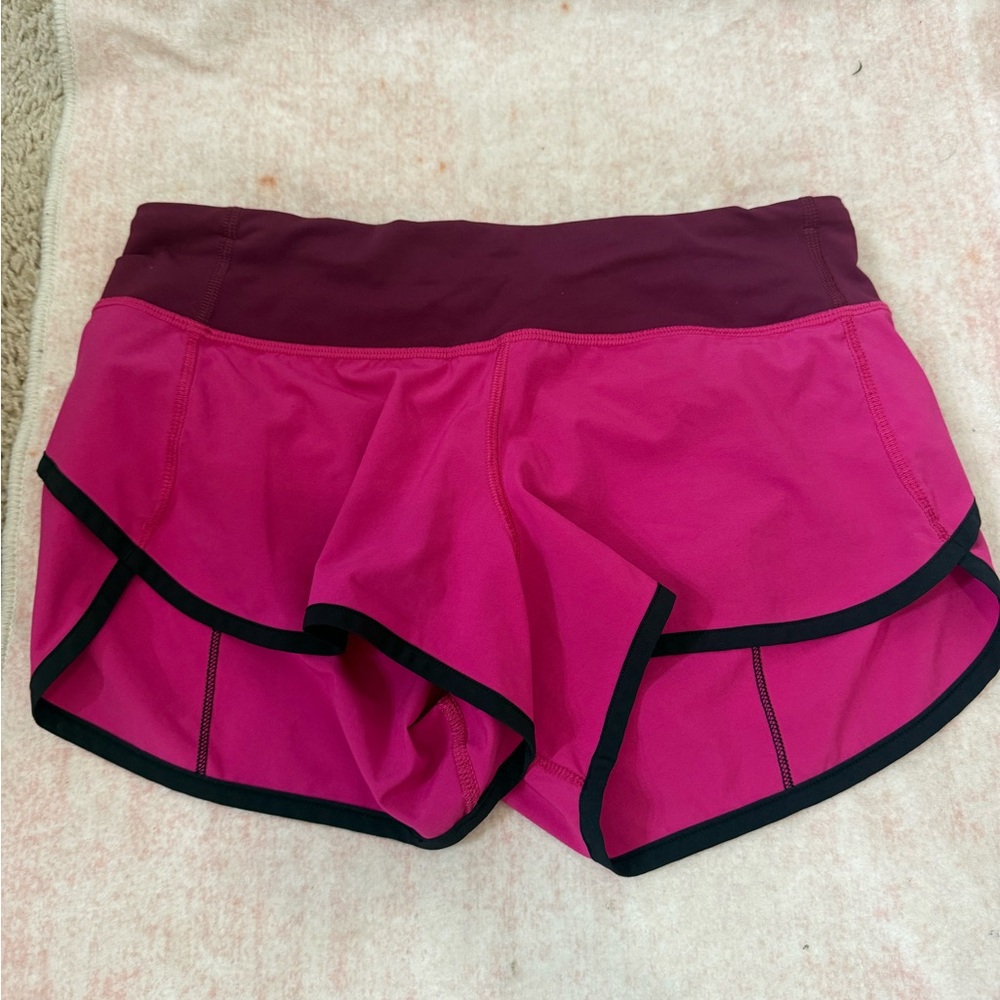 Lululemon Pink and Black Speed Ups